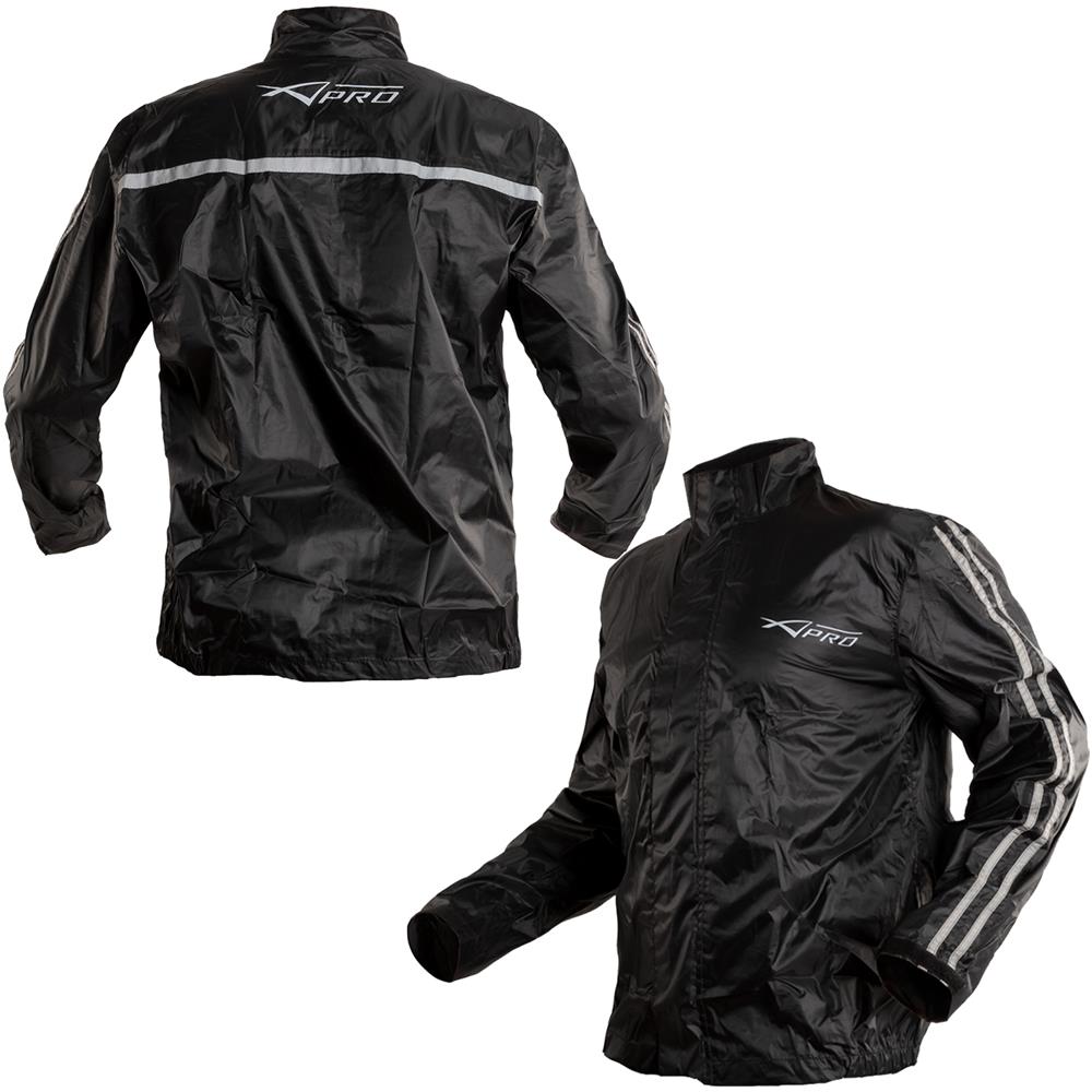 Tuta Giacca Antiacqua Impermeabile Antipioggia Cappuccio Moto Argento Xxl - Foto 2