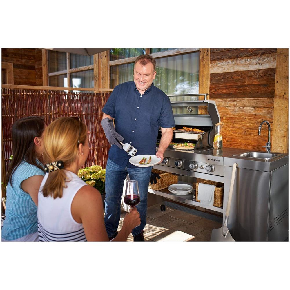 Paletta per Hamburger in Acciaio Inossidabile Lunghezza 32 cm 25120 - Foto 4