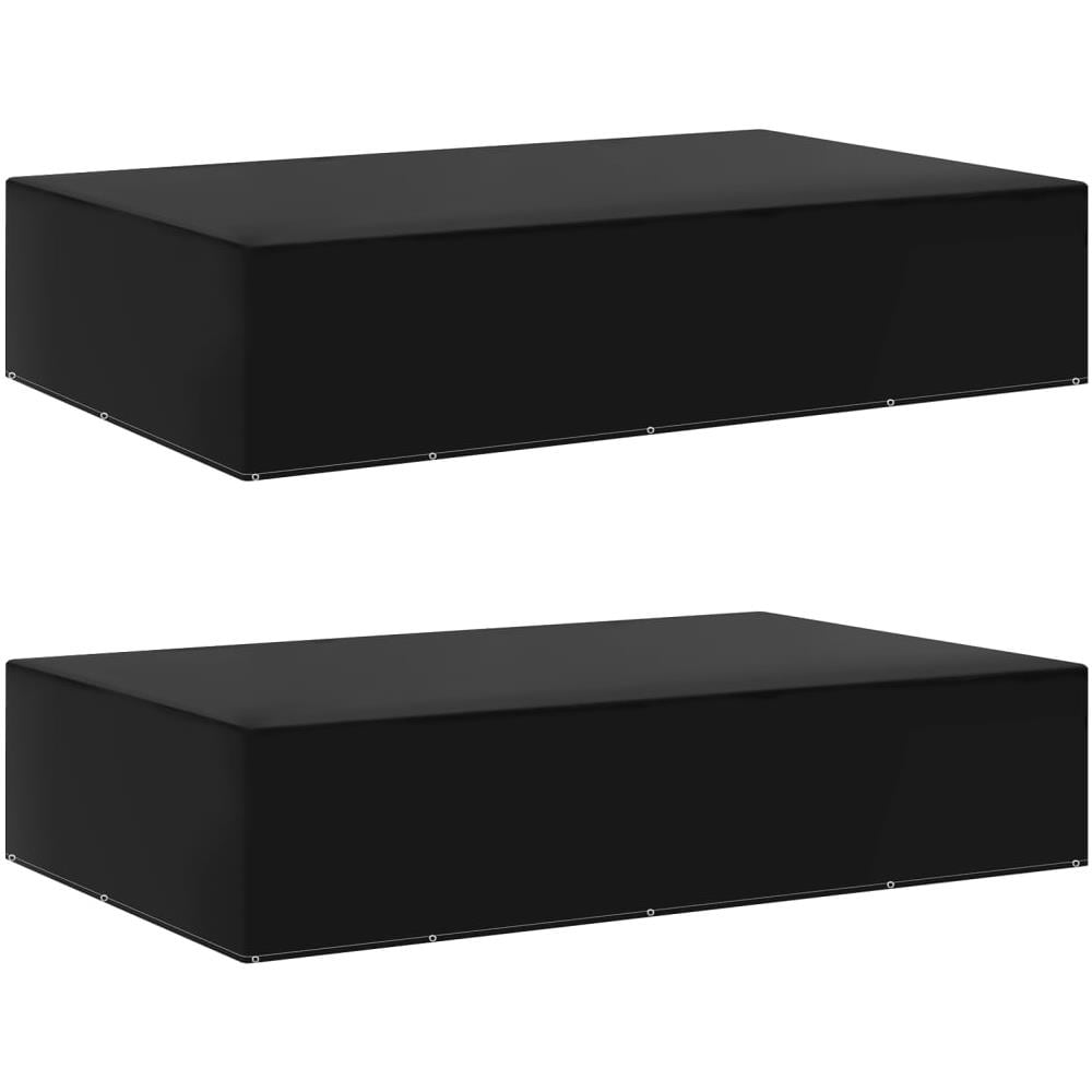 Coperture per Mobili da Giardino 2 pz 12 Occhielli 325x205x70cm - Foto 1