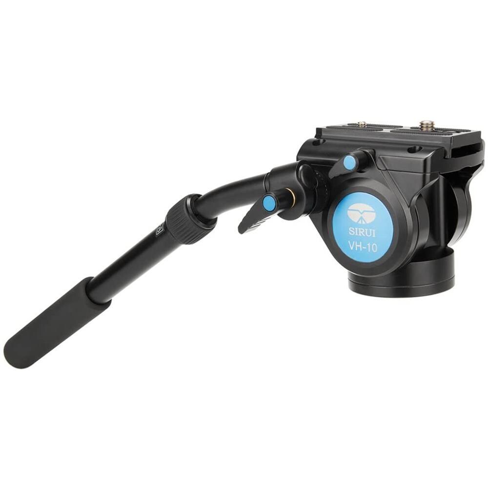 Vh-10 Fluid Testa Treppiede 90 Mm Base Piatta Nero - Foto 2