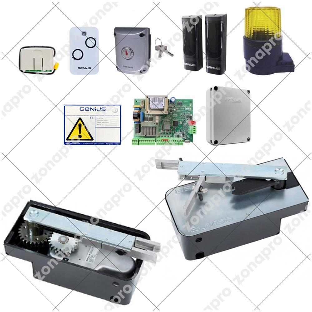Kit Per Cancello A Battenti 25 Mt 250 Kg 24v Diablo Kit 868 Mhz 5170205 - Foto 2