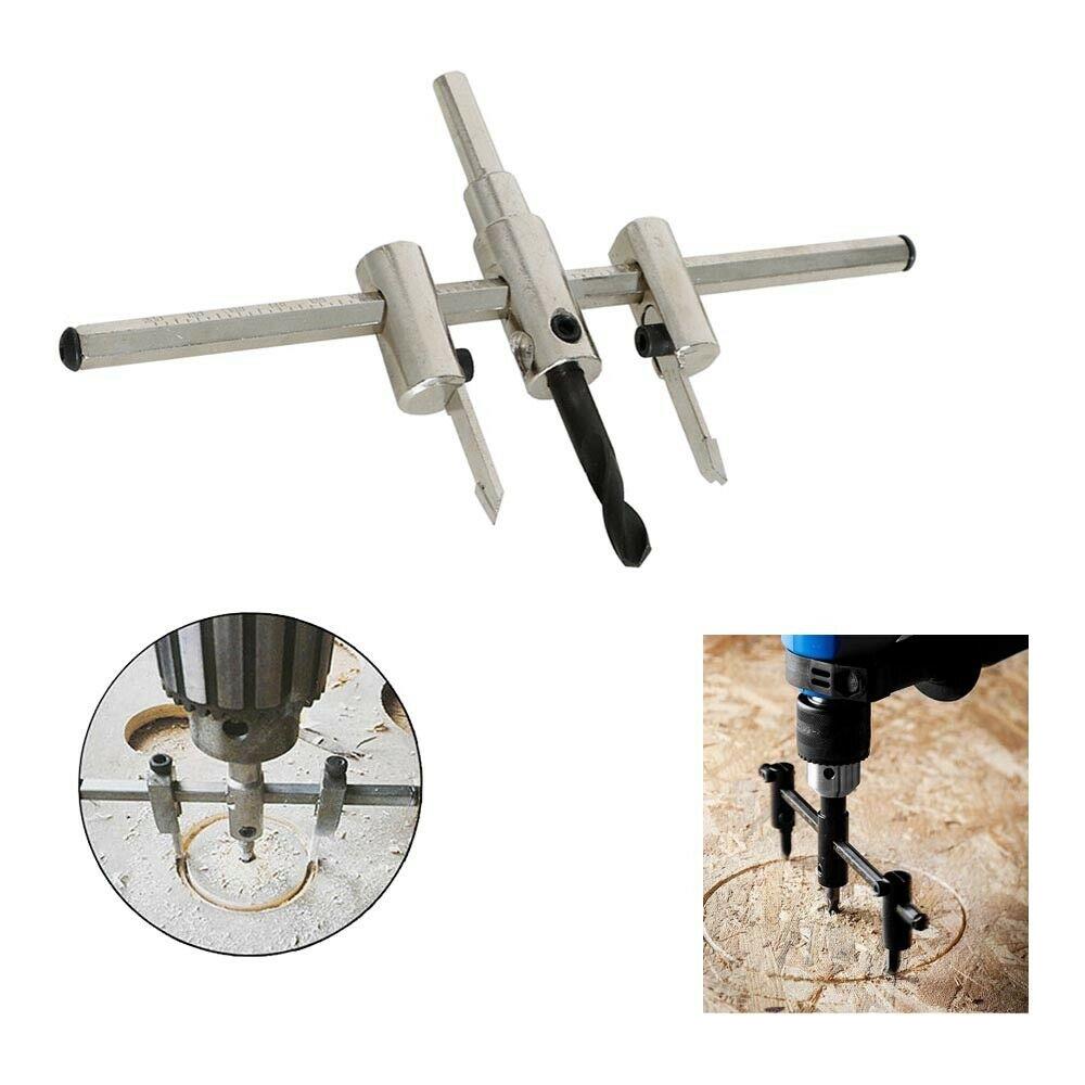 Kit Taglierina Circolare Guida. Regolabile Con Punta Per Trapano - Foto 1