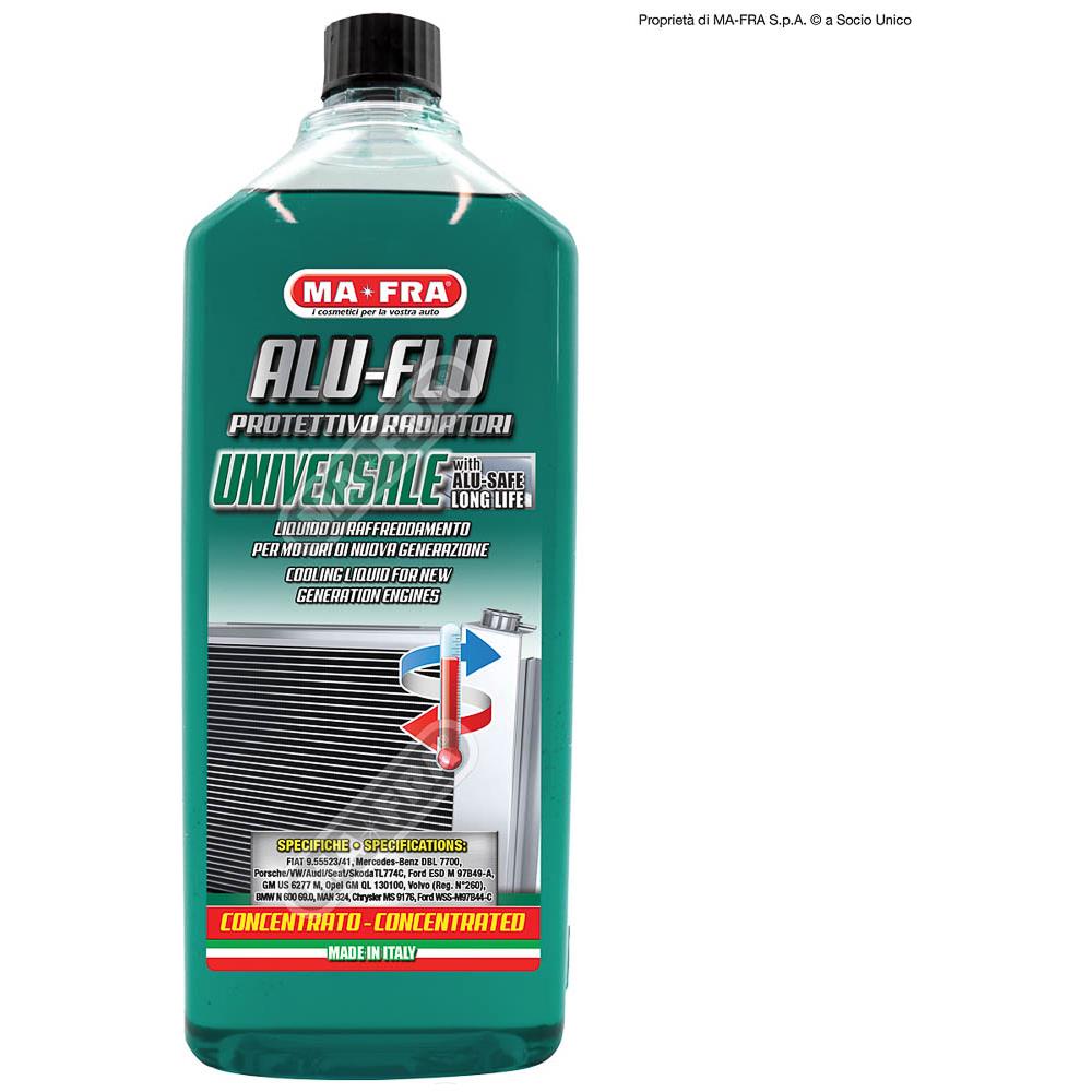 Alu Flu Verde / blu / green 1000 Ml Alu-flu Verde Universaleliquido Raffreddamento Radiatoreper Motori Di Nuova Generazione. permette Di Avere Le Migliori Performance Di Protezioneaffidabile Al Contatto Con Tutte Le Parti In Plastica - Foto 1