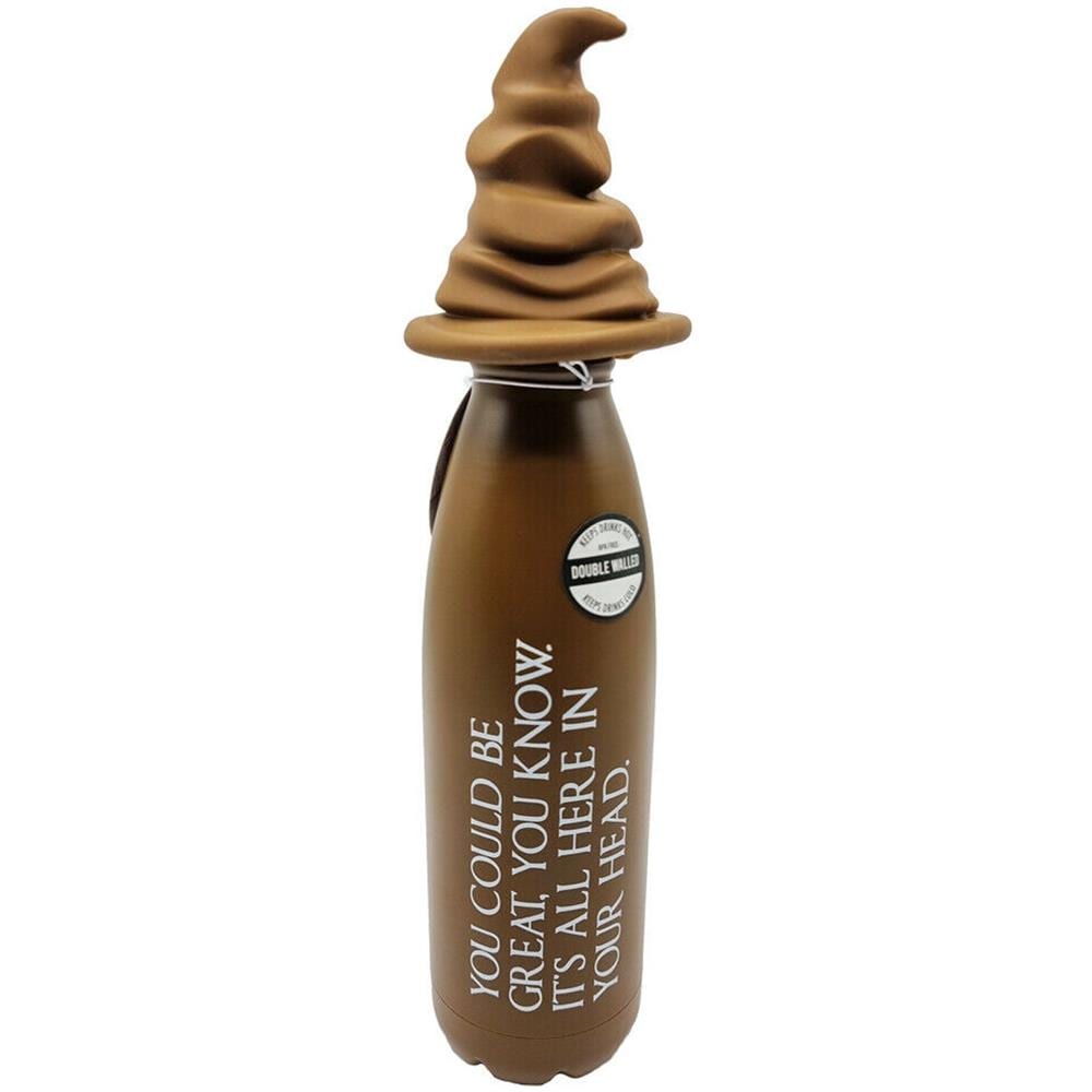Harry Potter Sorting Hat Water Bottle Metal 3d Lid - Borraccia In Metallo 3d - 500 Ml - Half Moon Bay - Foto 2