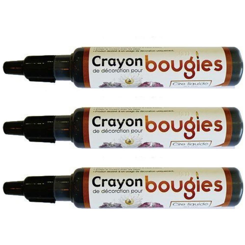 3 Matite A Cera Liquida Per Candela - Nere - Foto 1
