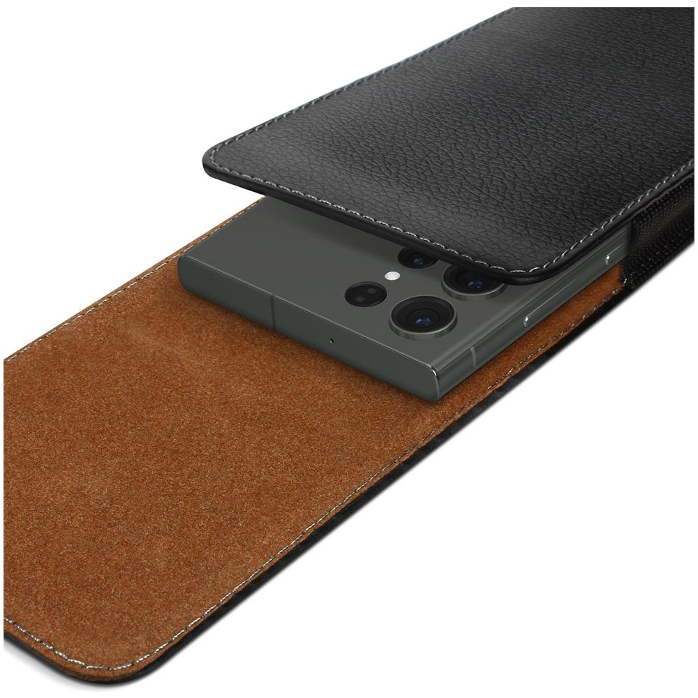 Custodia Da Cintura Verticale Nera 6,5 Pollici Per Smartphone - Foto 2