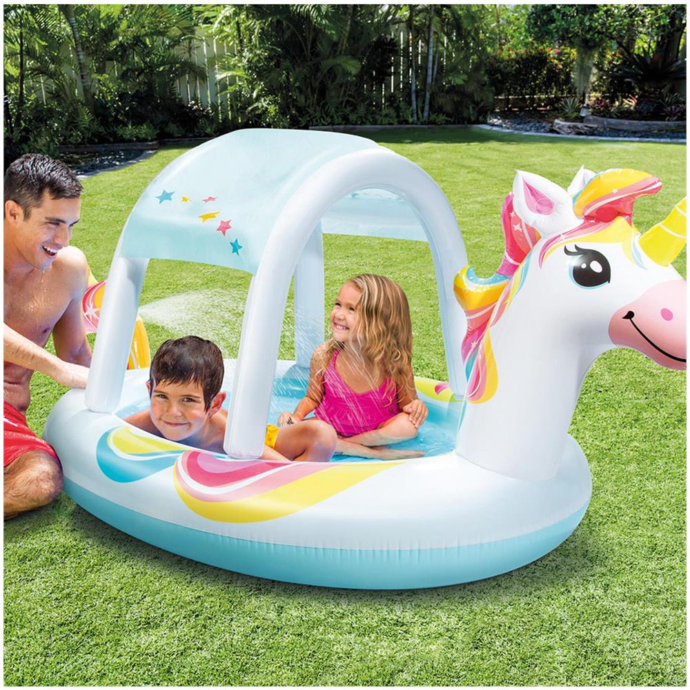 58435NP - Piscina Unicorno con Spruzzo 254x132x109 cm - Foto 4
