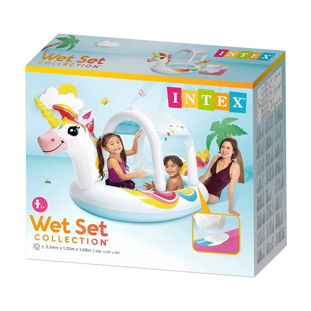 58435NP - Piscina Unicorno con Spruzzo 254x132x109 cm - Foto 2