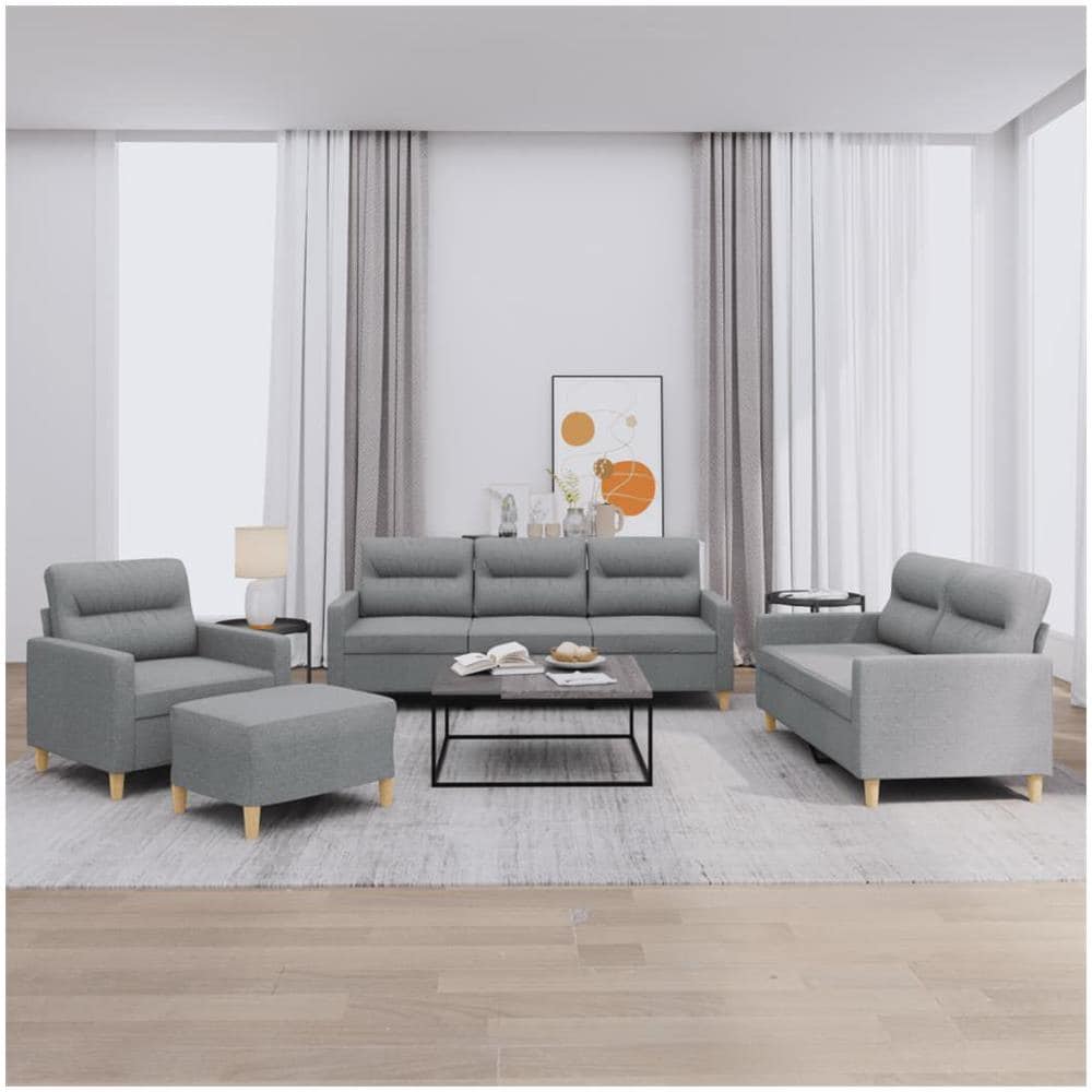 3201544 set di mobili per soggiorno Grigio - Foto 2