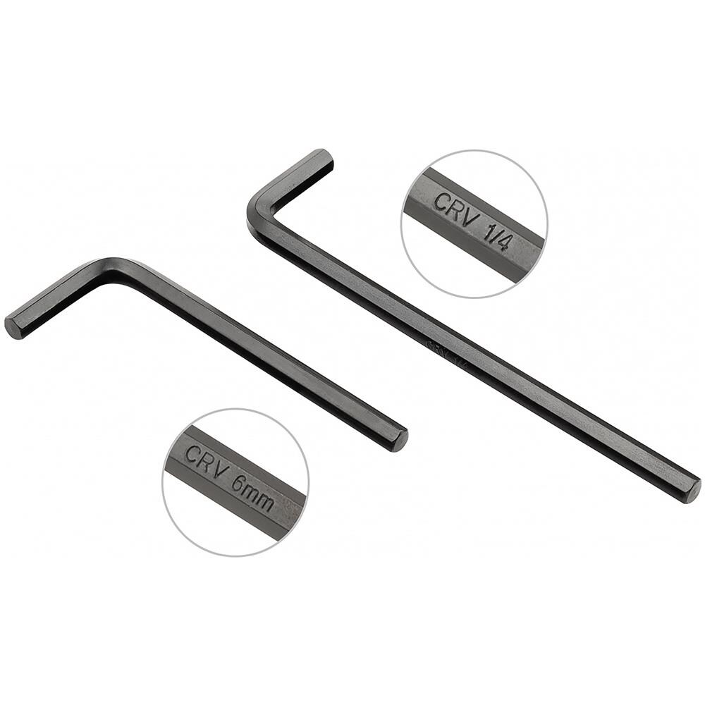 25PZ Hex Key Set,Braccio corto professionale lungo braccio chiave a brugola Chiavi, metrico /SAE - Foto 2