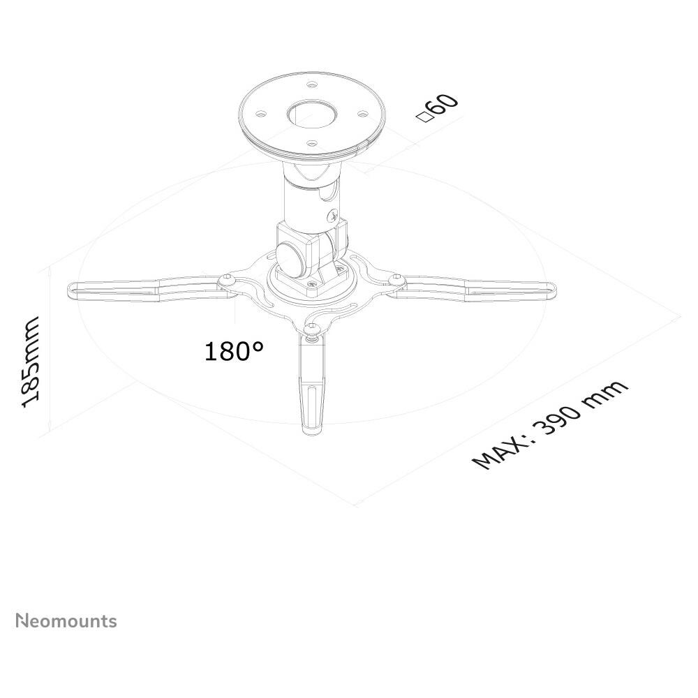 BEAMER-C50 Supporto da Soffitto per Proiettori - Foto 5