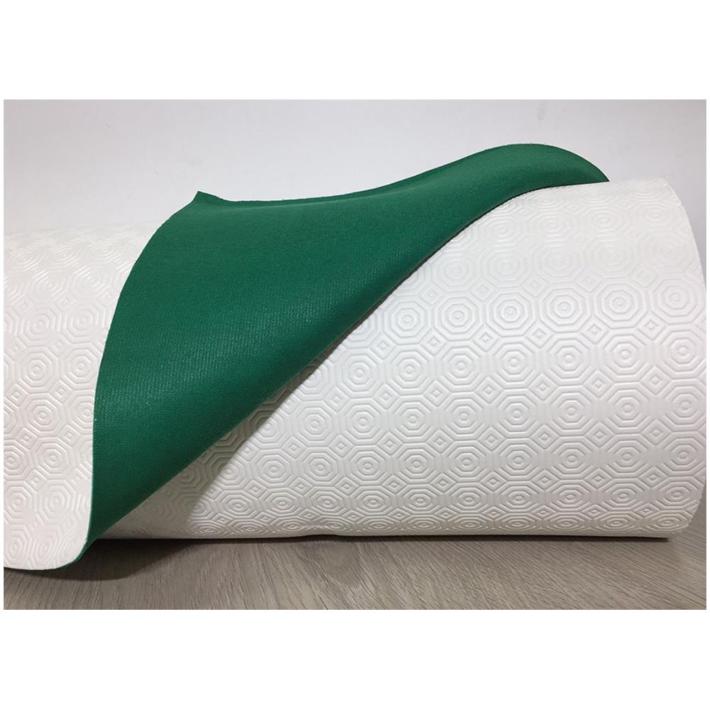 Mollettone Copritavolo Gommato Antiscivolo Protezione Tavolo Colore Verde 140x210 Verde - Foto 1