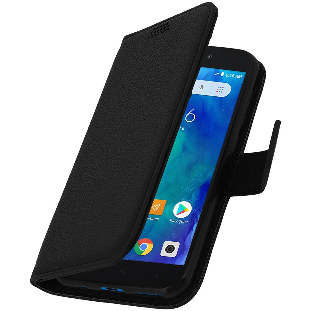 Custodia Xiaomi Redmi Go Portafoglio Supporto Video Cover Soft Touch - Nero - Foto 5