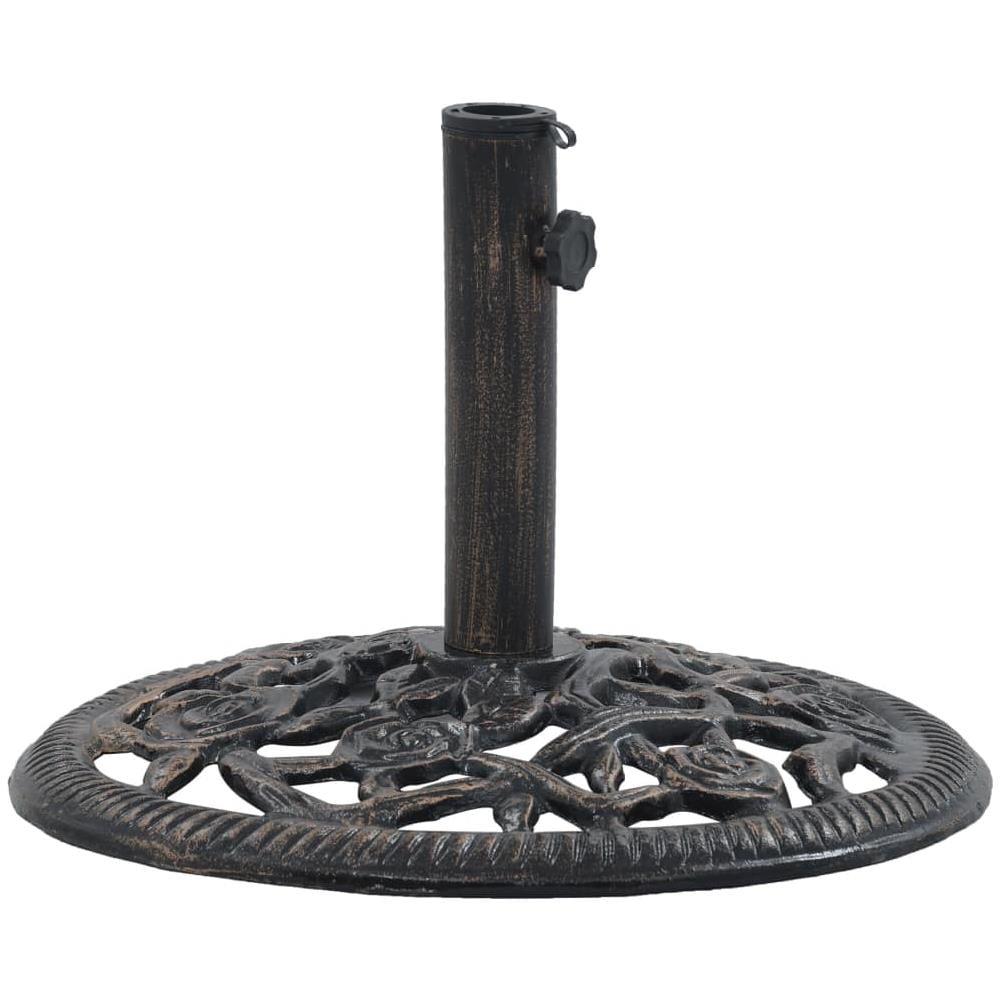 Base Ombrellone Bronzo 12 Kg 48 Cm In Ghisa - Foto 2