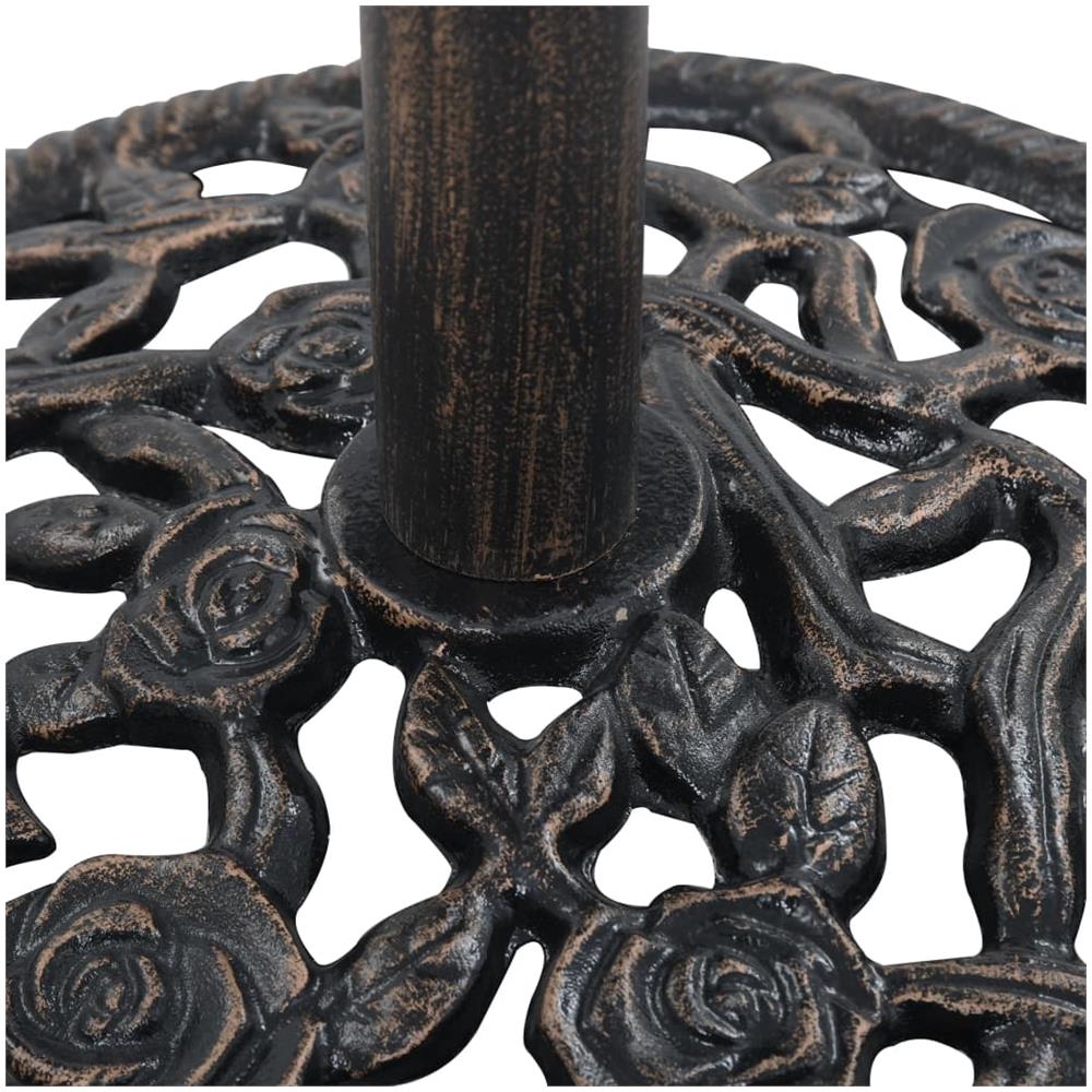 Base Ombrellone Bronzo 12 Kg 48 Cm In Ghisa - Foto 7