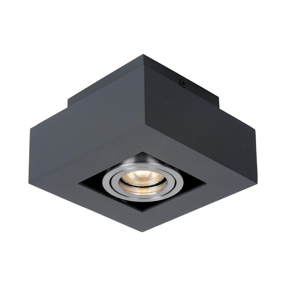Luce Moderna In Alluminio Nero A Montaggio Superficiale 1, Gu10 - Foto 1