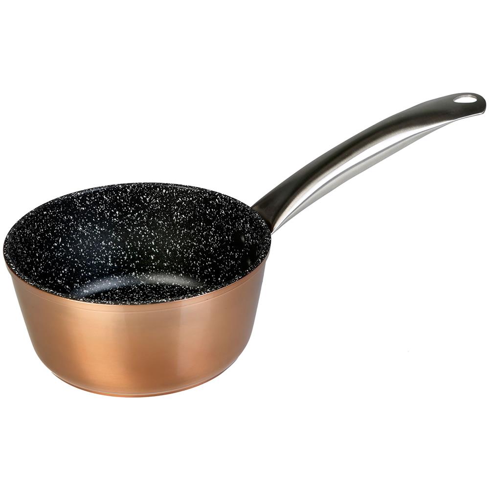 Professional Pentolino Con Manico 14cm Induzione Antiaderente Ecologico Senza Pfoa, Alluminio Rame - Foto 1