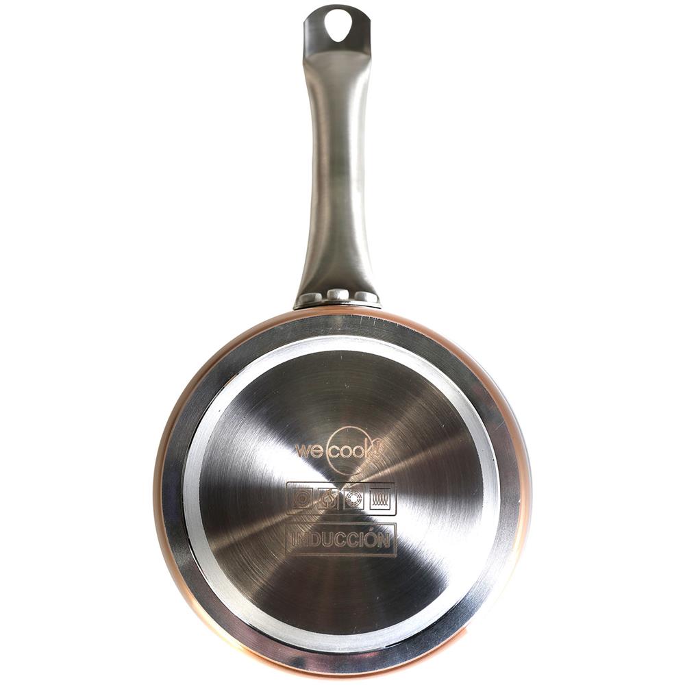 Professional Pentolino Con Manico 14cm Induzione Antiaderente Ecologico Senza Pfoa, Alluminio Rame - Foto 2