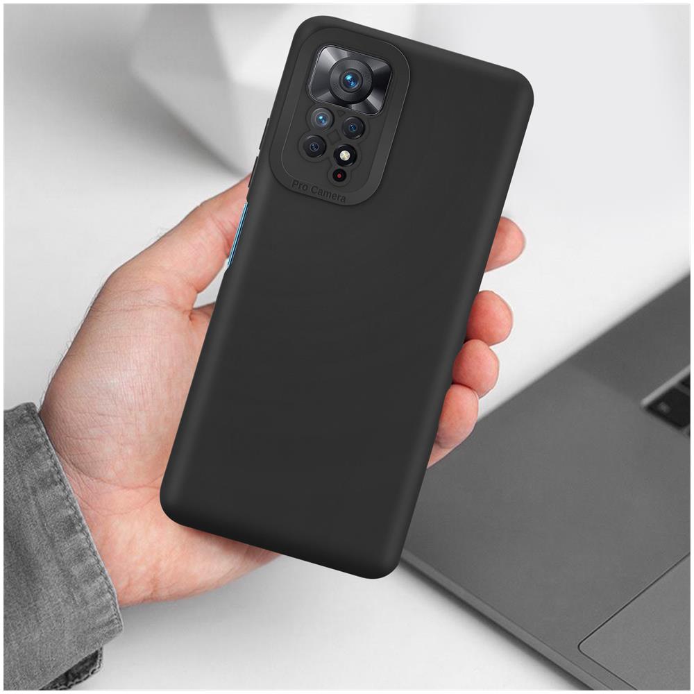 Cover Xiaomi Redmi Note 11 Pro Plus Silicone Flessibile Resistente Nera - Foto 2