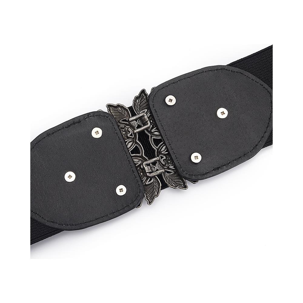 Cintura Elastica / Cintura In Vita Con Bella Fibbia Black - Foto 2