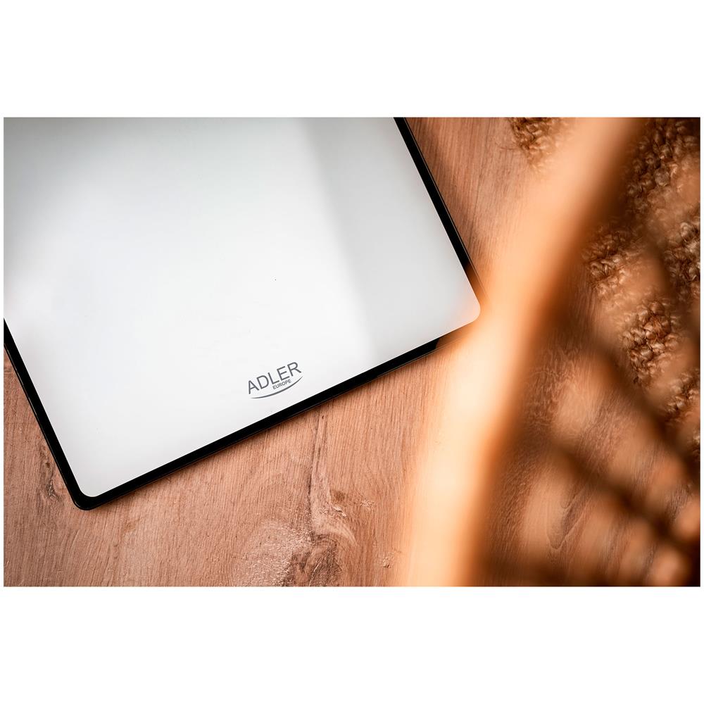 Ad8174w Bilancia Pesapersone Digitale Alta Precisione 180kg, Display Led Autospegnimento Bianco - Foto 2