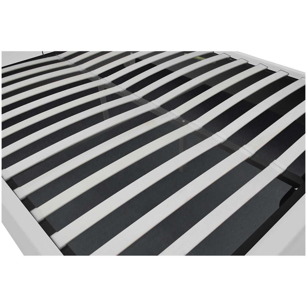 Kennington Struttura Letto Bianca Con Contenitore Integrato140x190 Cm - Foto 5