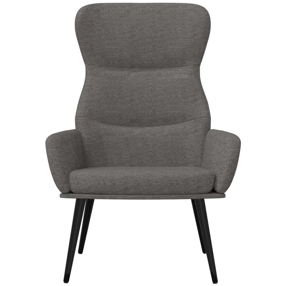 Sedia Relax Grigio Chiaro In Tessuto - Foto 3