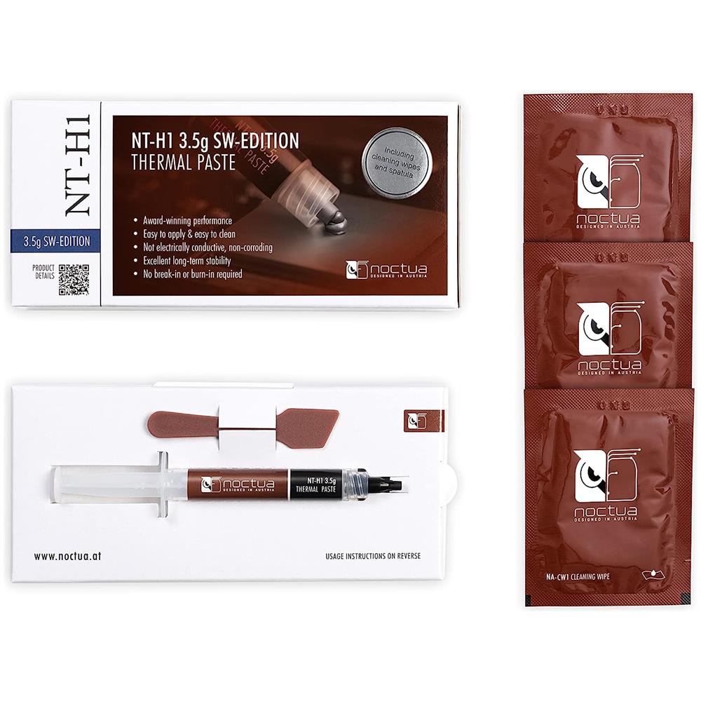 NT-H1 SW-Edition Kit Pasta Termoconduttiva 3.5 g con Spatola e Salviette Detergenti 3 Pezzi - Foto 7