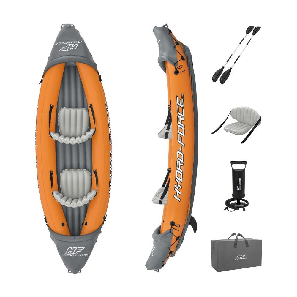 Canotto Gonfiabile 65077 5 Hydro Force Kajak Rapid X2 Arancio - Foto 6