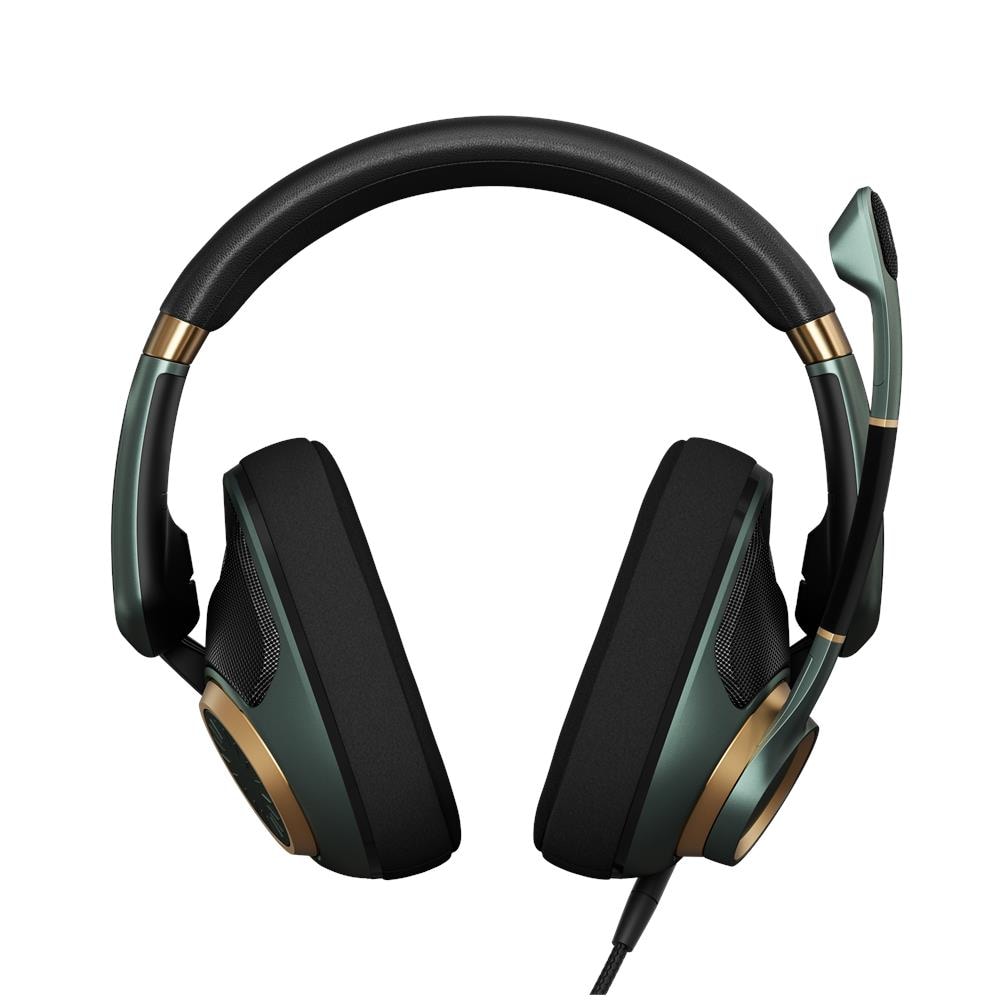 H6pro Cuffie Gaming Con Microfono Acustica Aperta Archetto Leggero Comodo E Resistente Per Pc, Mac, Ps4, Ps5, Xbox Series X, Xbox One, Nintendo Switch Green - Foto 2