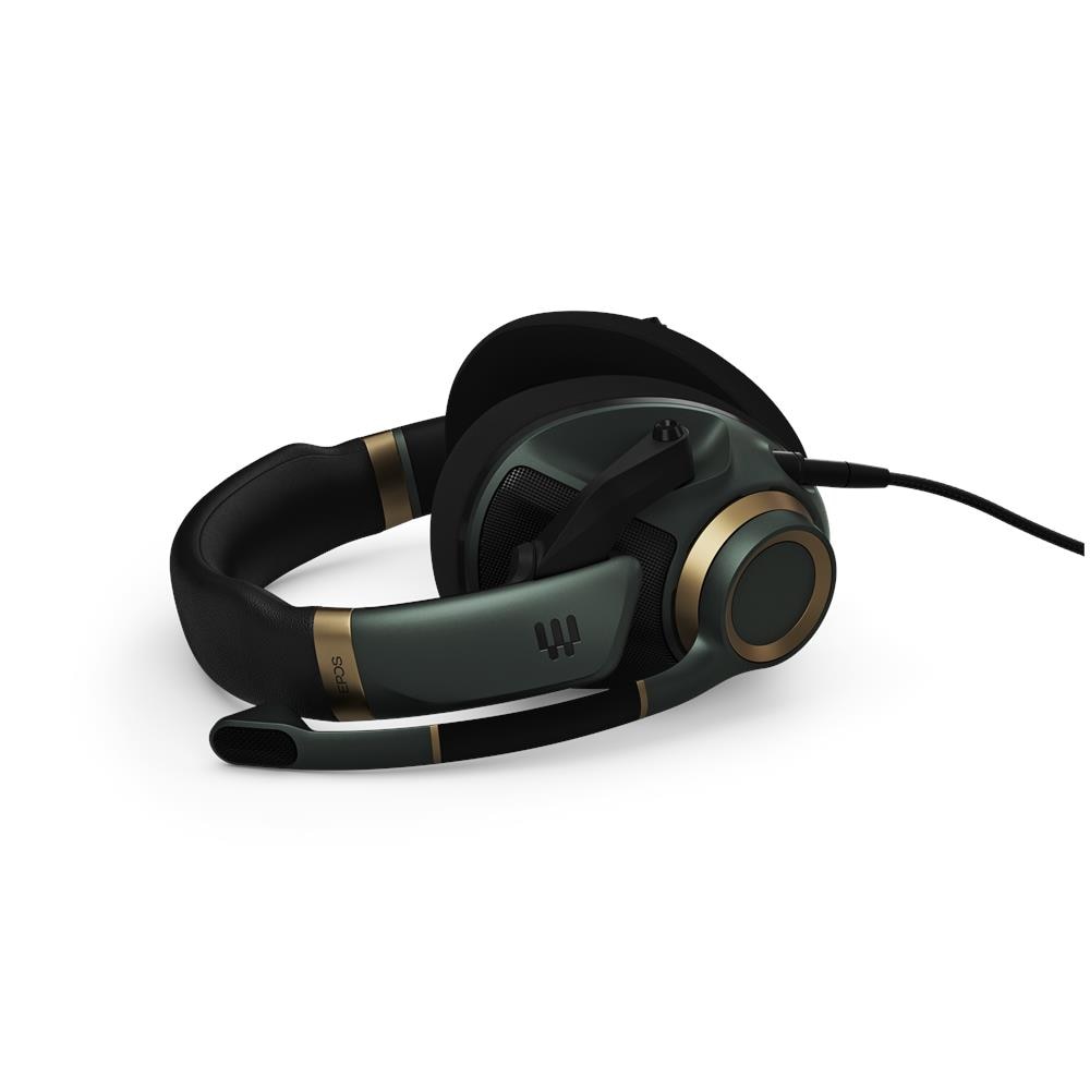 H6pro Cuffie Gaming Con Microfono Acustica Aperta Archetto Leggero Comodo E Resistente Per Pc, Mac, Ps4, Ps5, Xbox Series X, Xbox One, Nintendo Switch Green - Foto 5