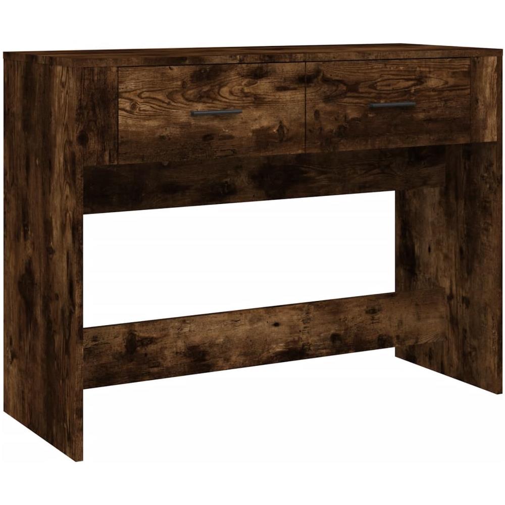 Tavolo Consolle Rovere Fumo 100x39x75 Cm Legno Multistrato - Foto 2