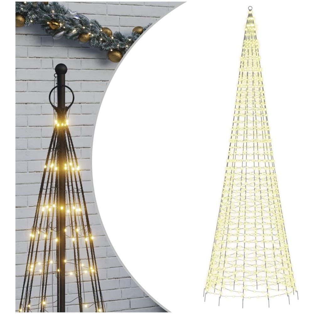 Luce Albero di Natale su Pennone 1534LED Bianco Caldo 500cm - Foto 2