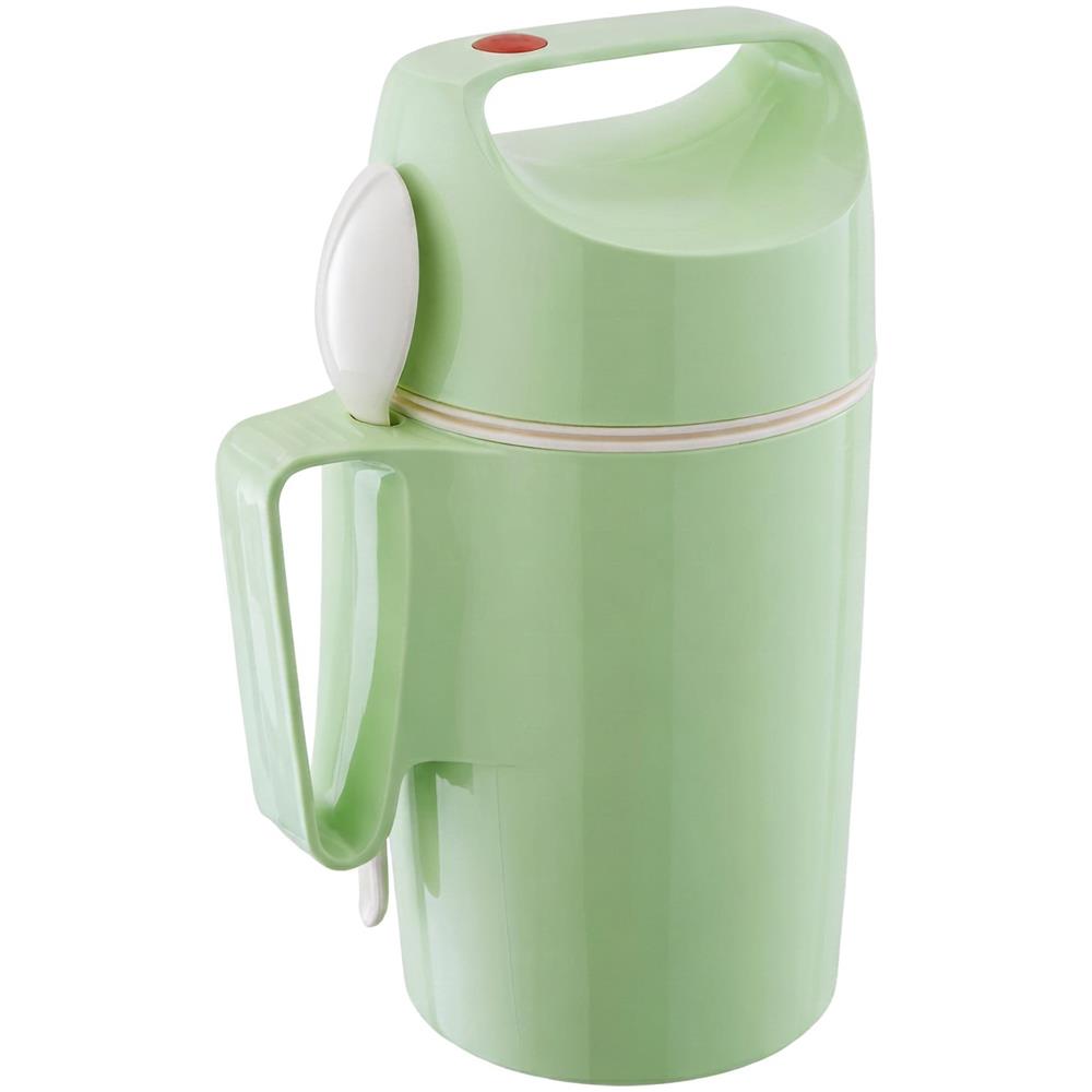 Tazza termica - Dirk 850 - Apertura larga - Lunch box con cucchiaio - Mantiene il caldo per 12 ore - Verde - Foto 1