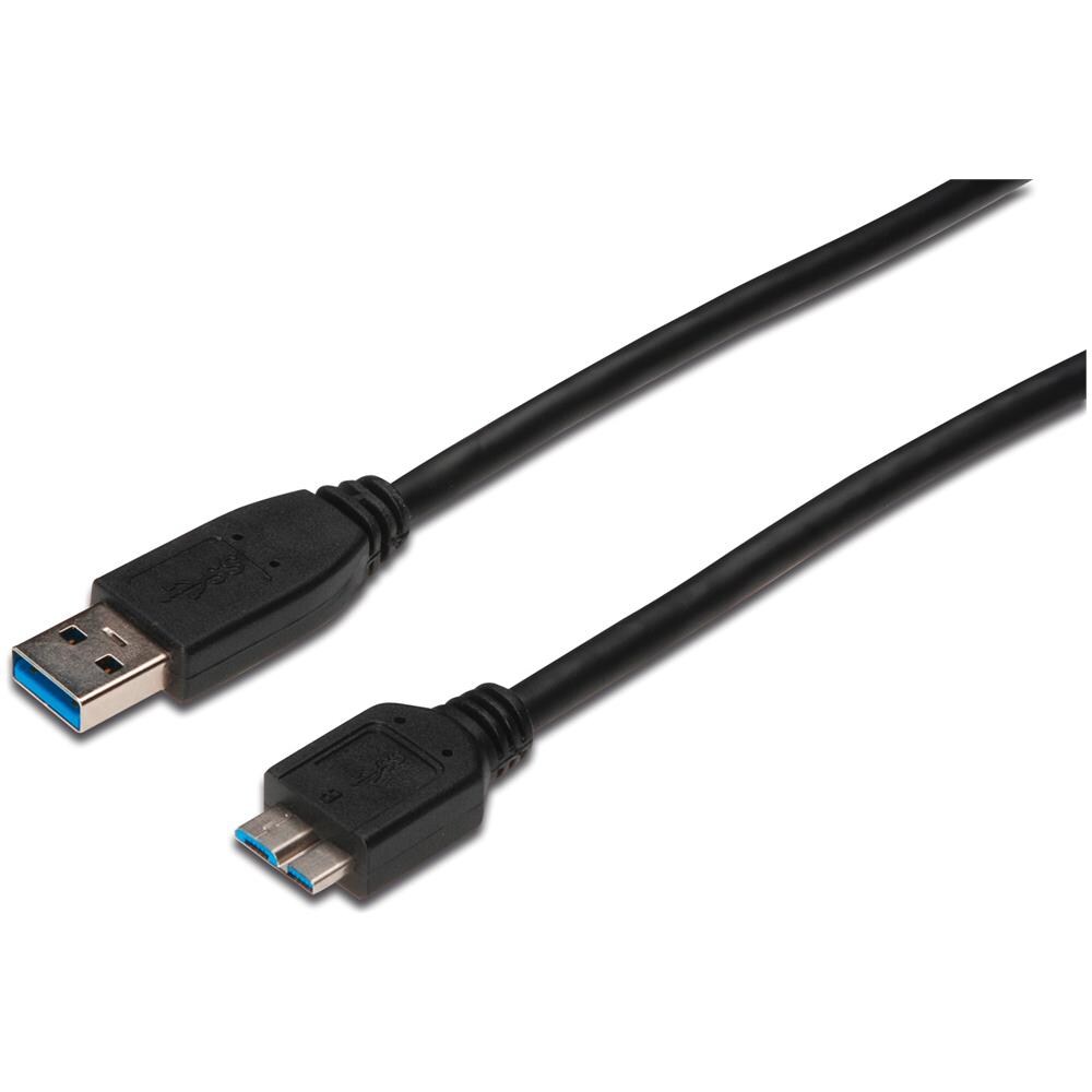 ASSMANN Electronic AK-300117-003-S 0.25m USB A Micro-USB B Nero cavo USB - Foto 1