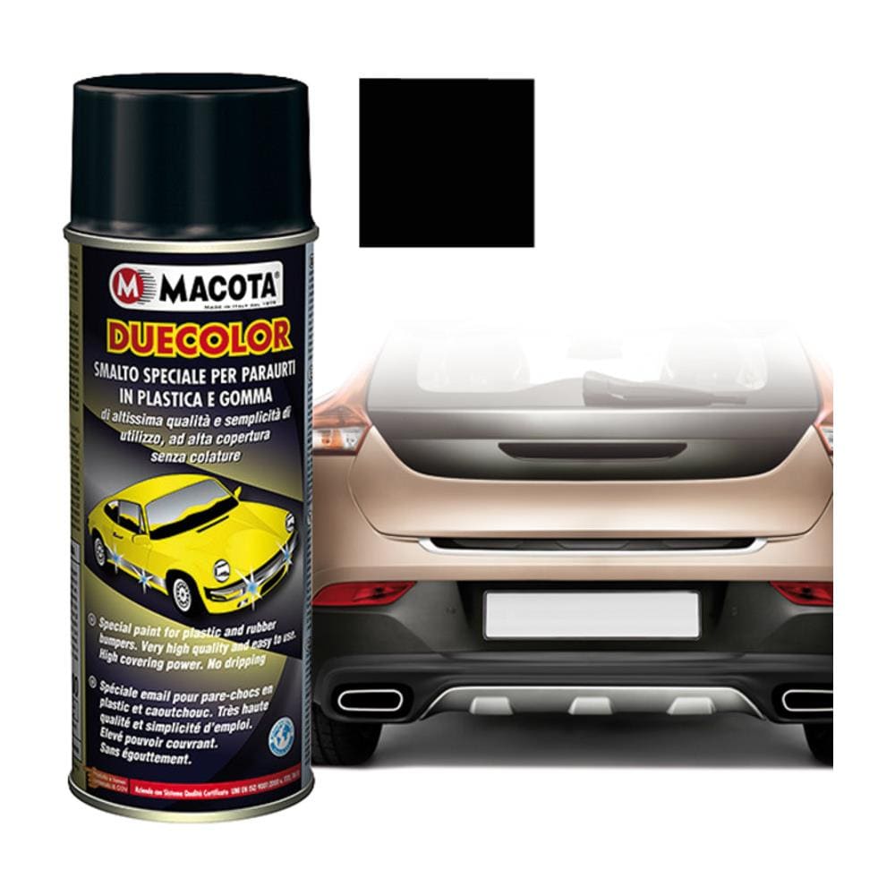 Vernice Multiuso Nero Testurizzato Effetto Ruvido Smalto Acrilico Puro Al 100% 400 Ml Ideale Per Paraurti E Fasce Laterali Di Auto E Moto Colora E Rinnova Parti In Plastica E Gomma Rovinate E Scolorite - Foto 1