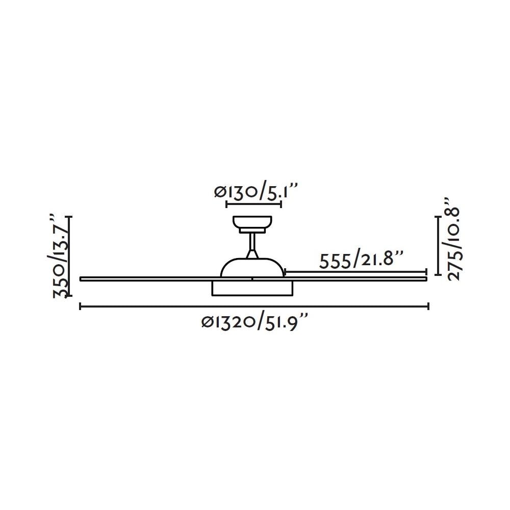 Faro Faro 33346 Bianco Ventilatore Per Soffitto Con Luce Led - Foto 2