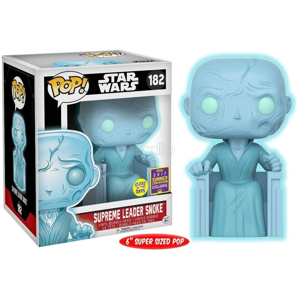 Star Wars Pop Movies Vinile Figura Supremo Leader Snoke Luminoso 9 Cm Sdcc Esclusiva - Foto 1