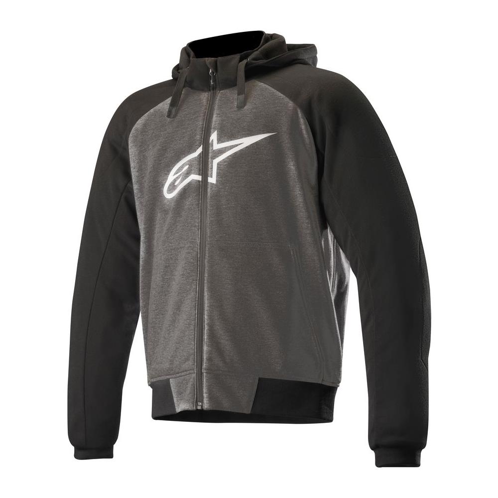 4200918 Alpinestars Chrome Sport Hoodie Antracite Nero Bianco Tg. s - Foto 1