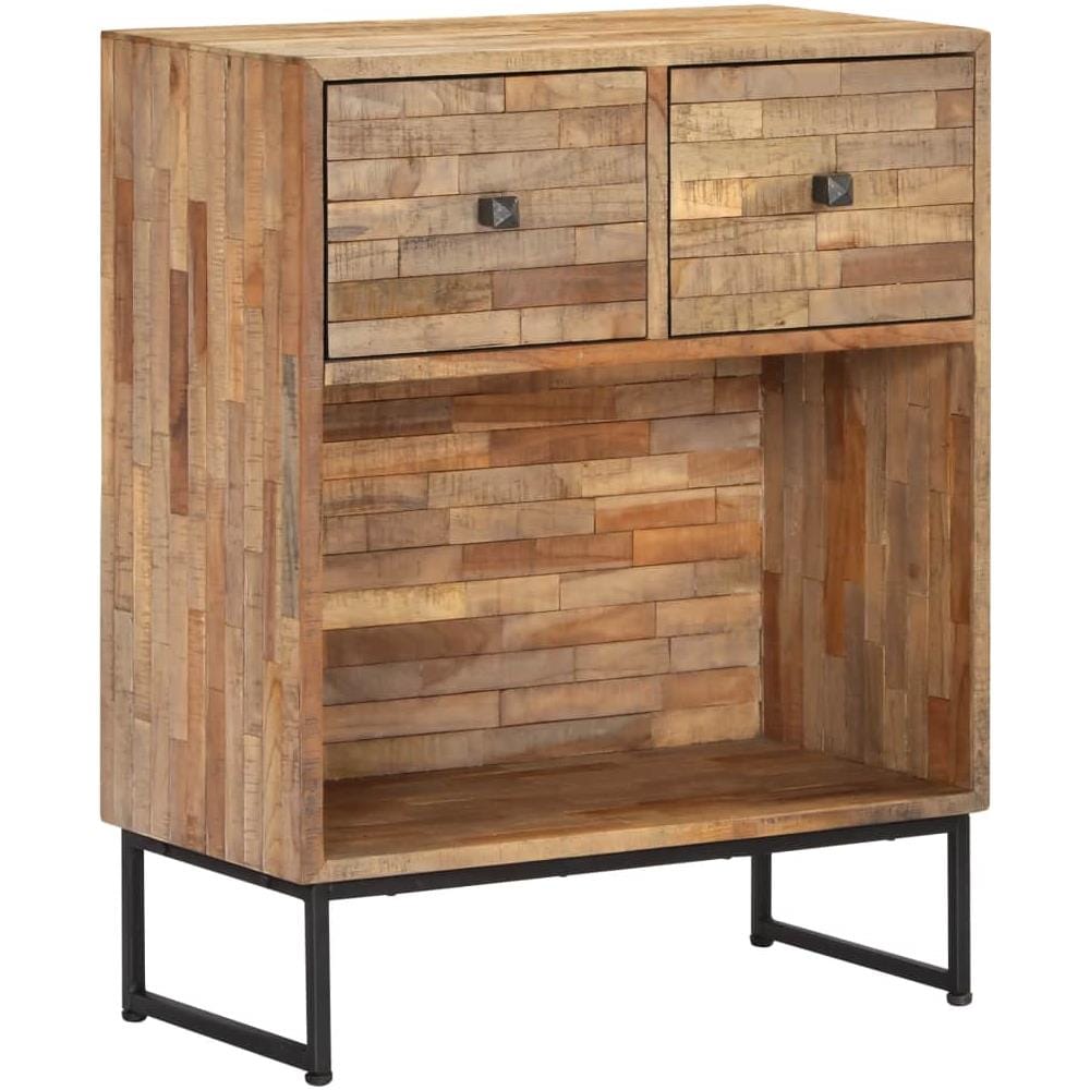 Credenza In Legno Di Teak Recuperato 60x30x75cm - Foto 1