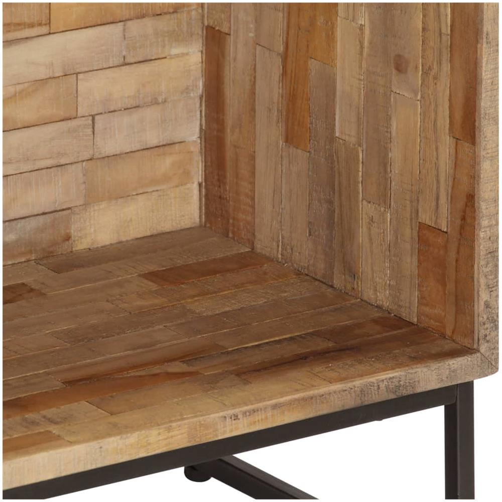 Credenza In Legno Di Teak Recuperato 60x30x75cm - Foto 7