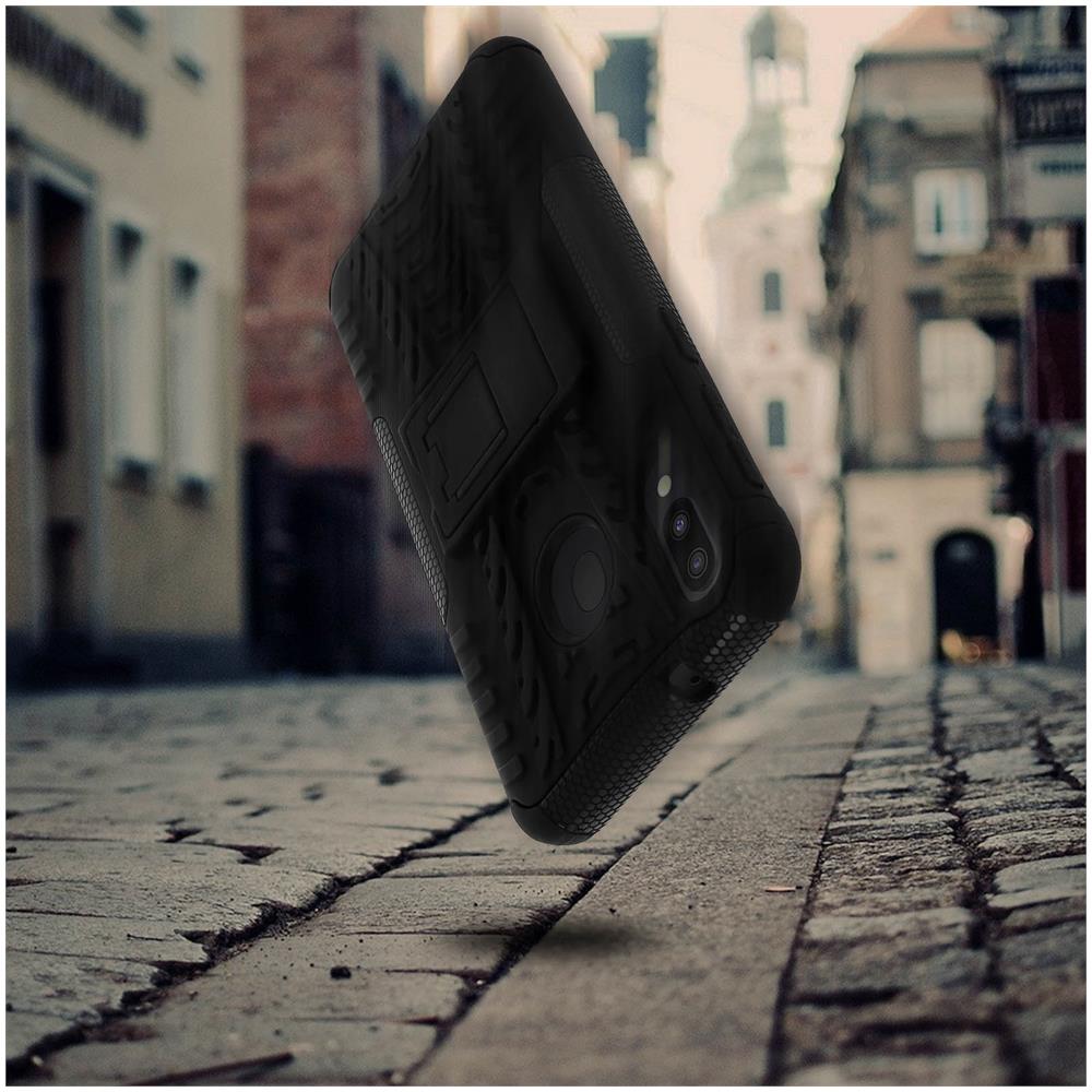 Cover Samsung Galaxy M20 Antishock Protezione + Supporto Integrato Nero - Foto 2