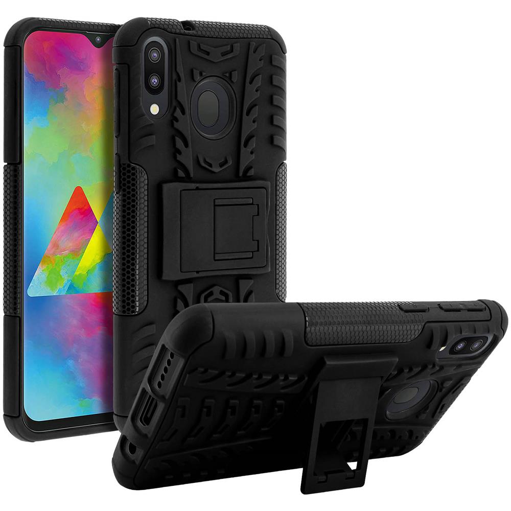 Cover Samsung Galaxy M20 Antishock Protezione + Supporto Integrato Nero - Foto 5