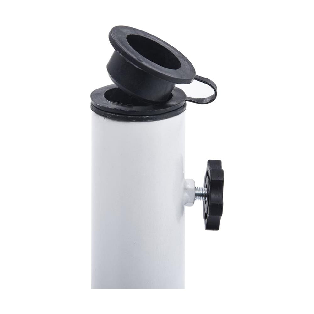 Base Ombrellone Bianca 12 Kg 48 Cm In Ghisa - Foto 6