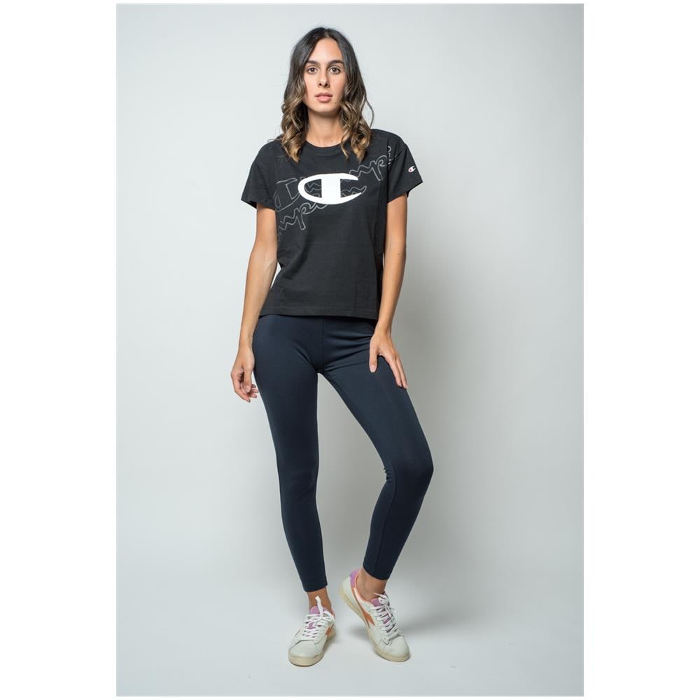 Crewneck Women's Croptop (112606-kk001) - Nero M - Foto 1