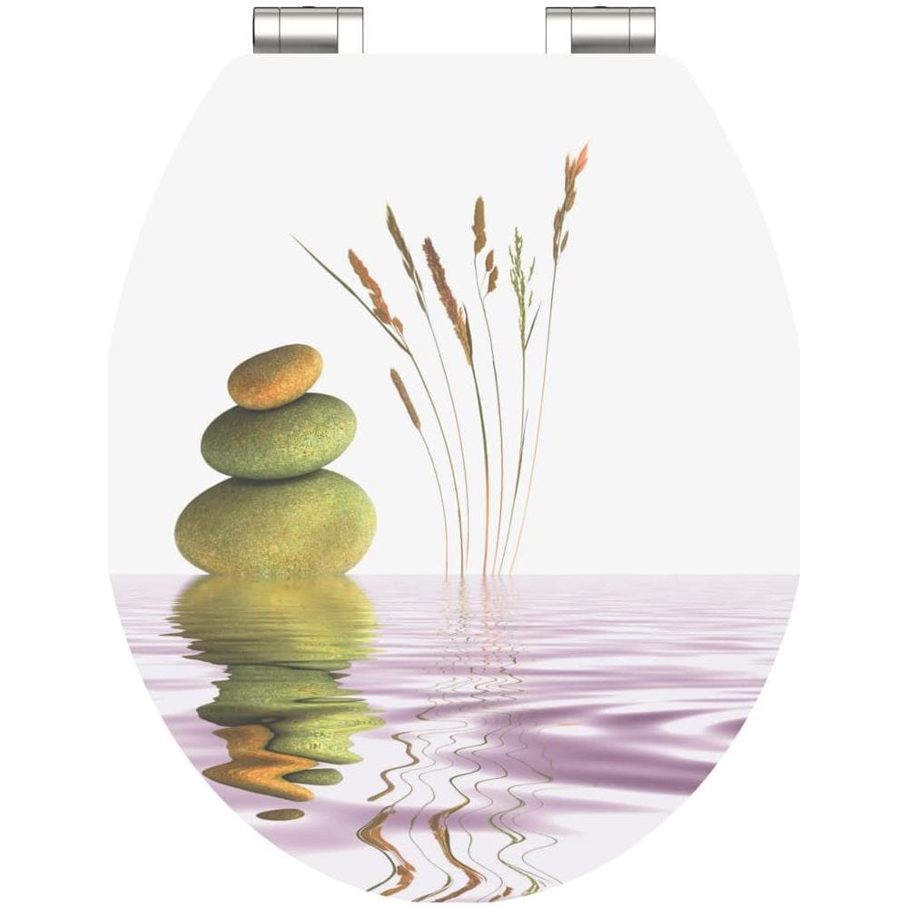 Tavoletta WC Lucida con Chiusura Ammortizzata BALANCE in MDF - Foto 1