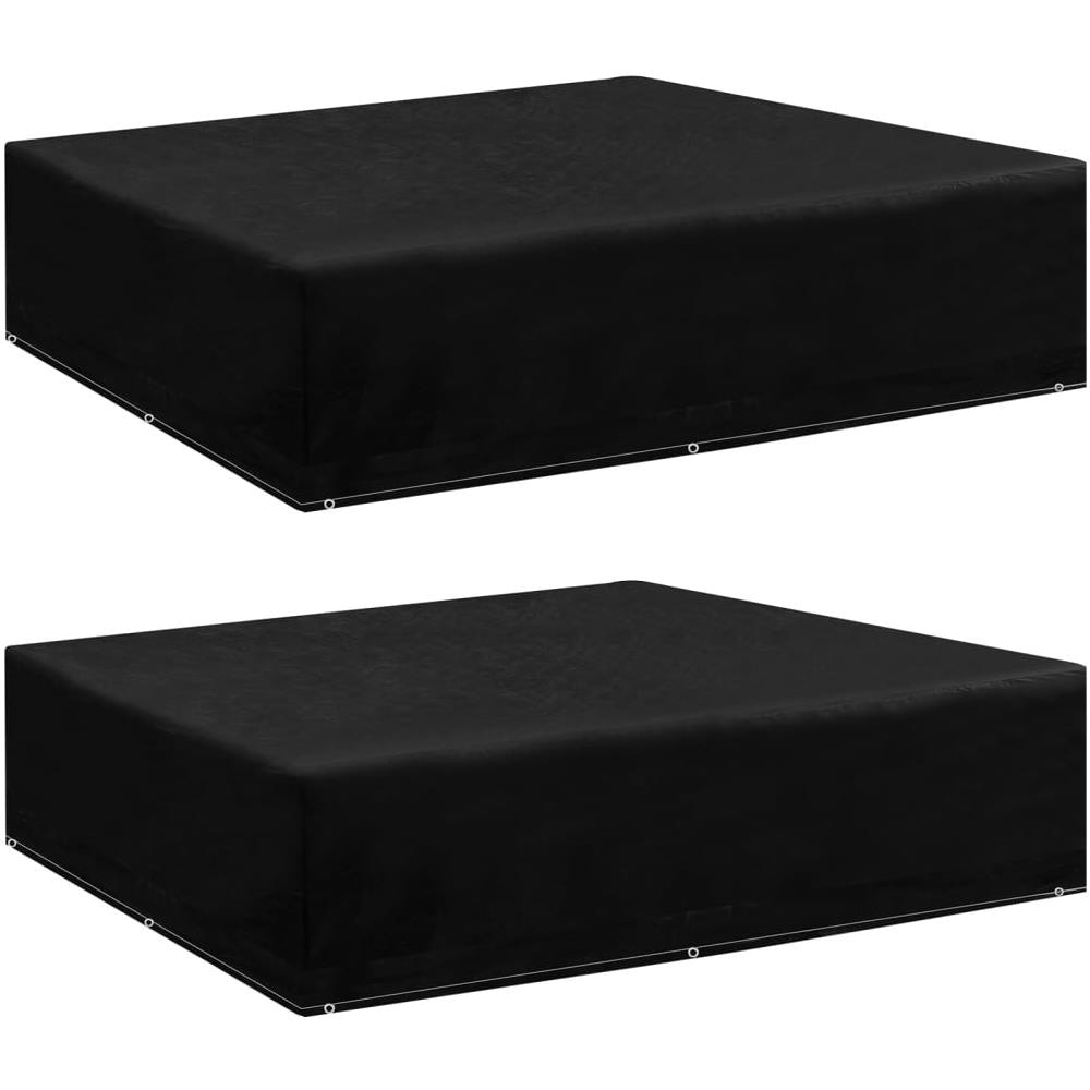 Coperture per Mobili da Giardino 2 pz 8 Occhielli 200x200x70 cm - Foto 1