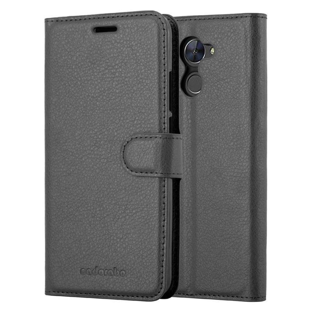 Custodia Compatibile Con Huawei Enjoy 7 Plus In Nero Carbone - Coperchio Protettiva Con Chiusura Magnetica, Funzione Stand E Tasca Per Le Carte - Foto 8