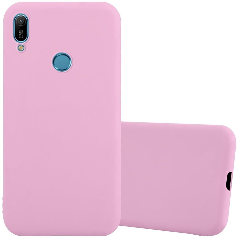 Custodia Compatibile Con Huawei Y6 2019 In Candy Rosa - Coperchio Protettivo In Silicone Tpu Flessibile - Foto 1