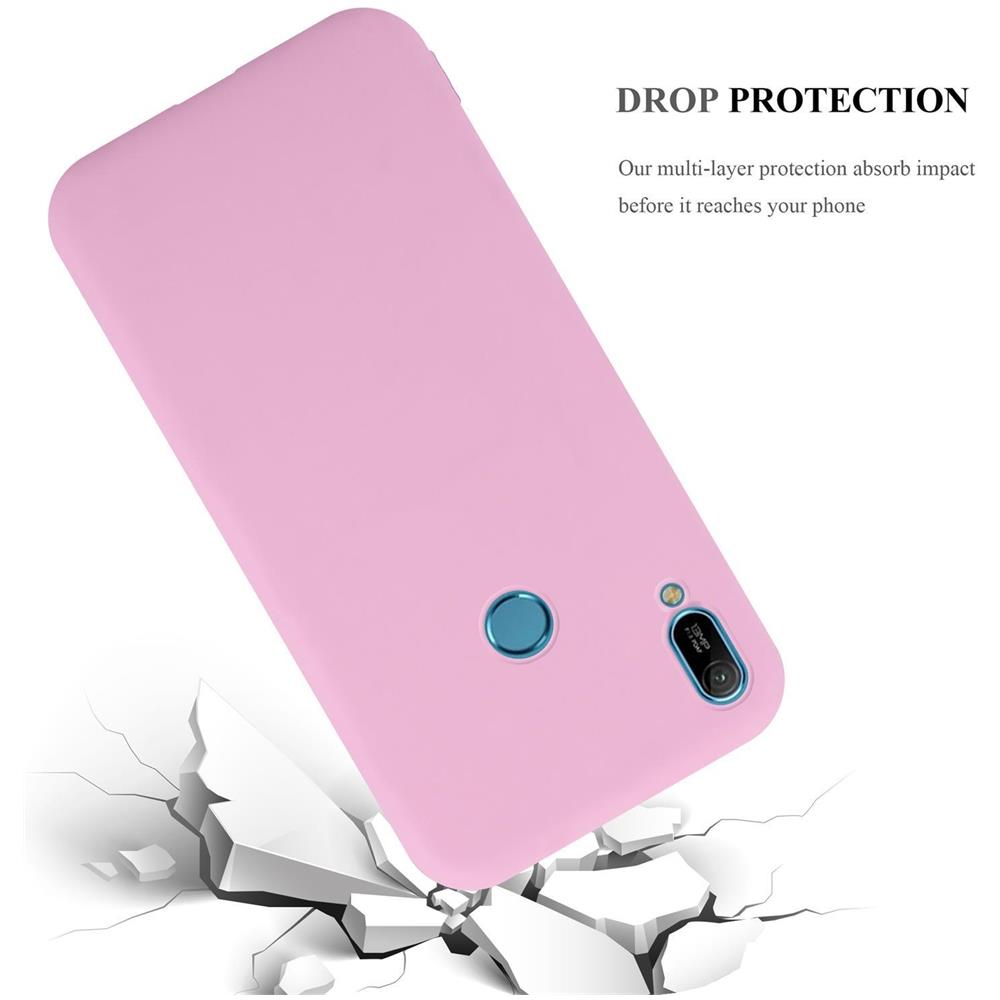 Custodia Compatibile Con Huawei Y6 2019 In Candy Rosa - Coperchio Protettivo In Silicone Tpu Flessibile - Foto 8